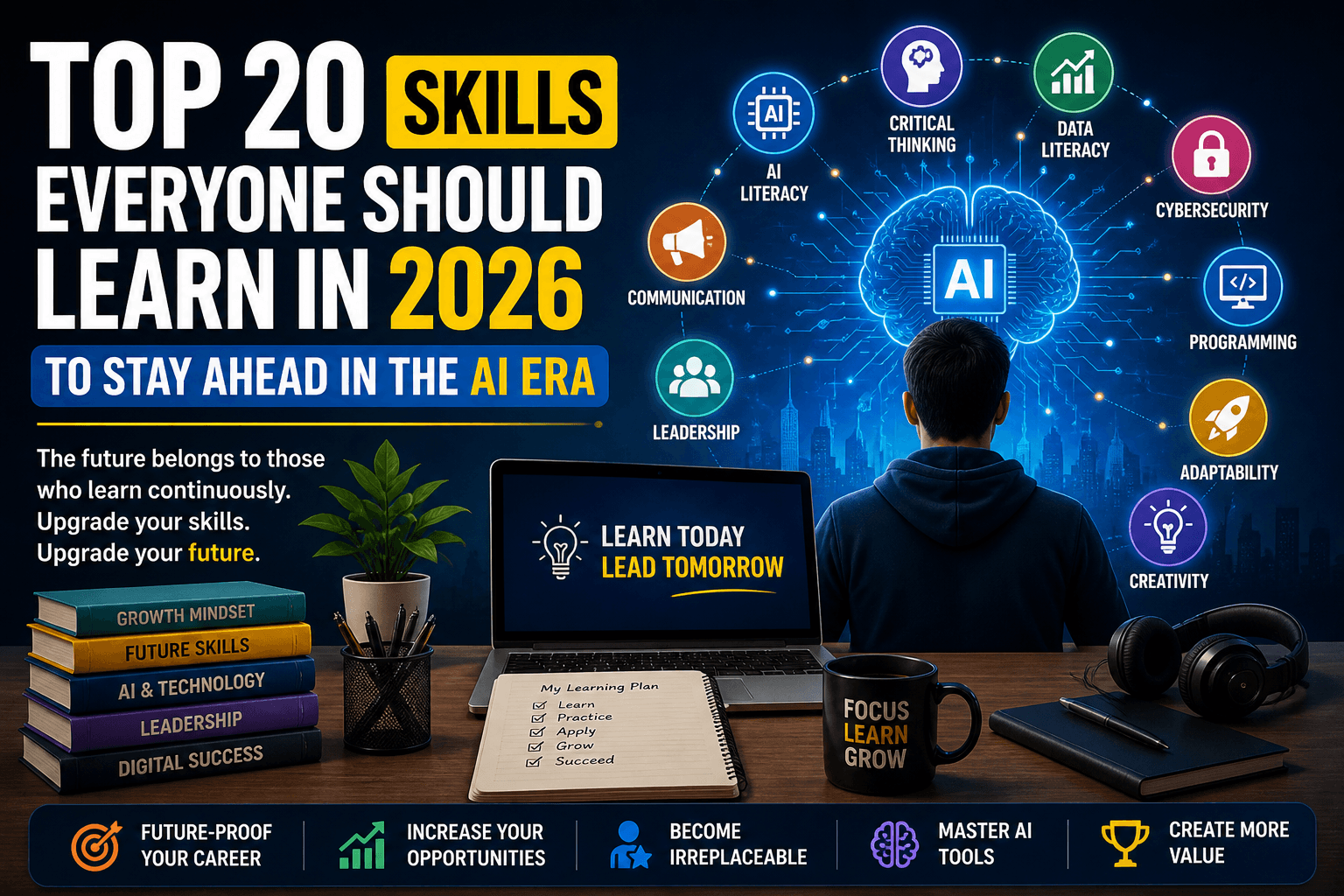 Top 20 Skills Everyone Should Learn in 2026 to Stay Ahead in the AI Era